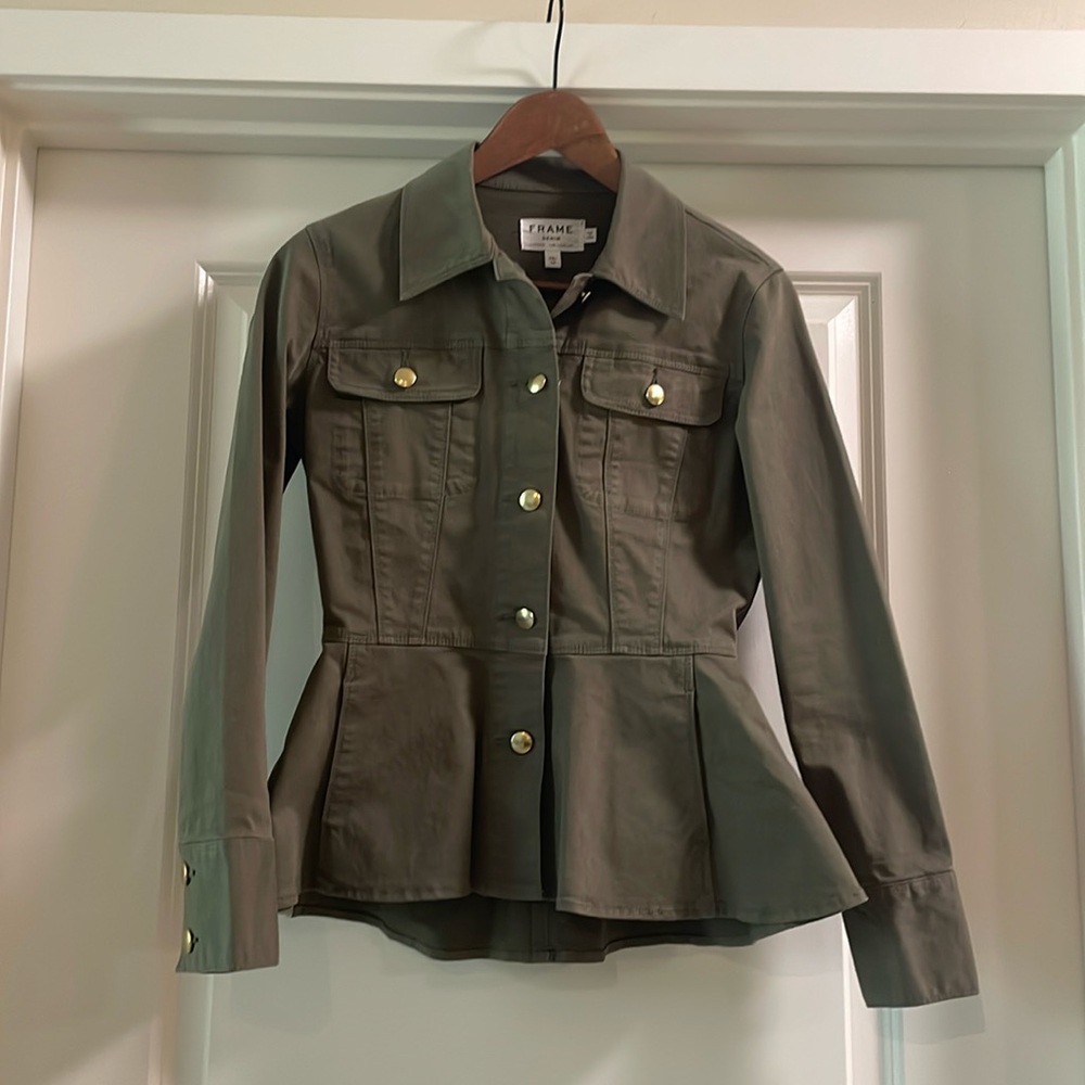 Frame Denim women’s jacket in khaki